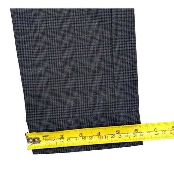 Jack & Jones Slim Fit Dress Pants Marco Bi-Stretch Navy Check Mens Size 30x32 - Picture 15 of 15